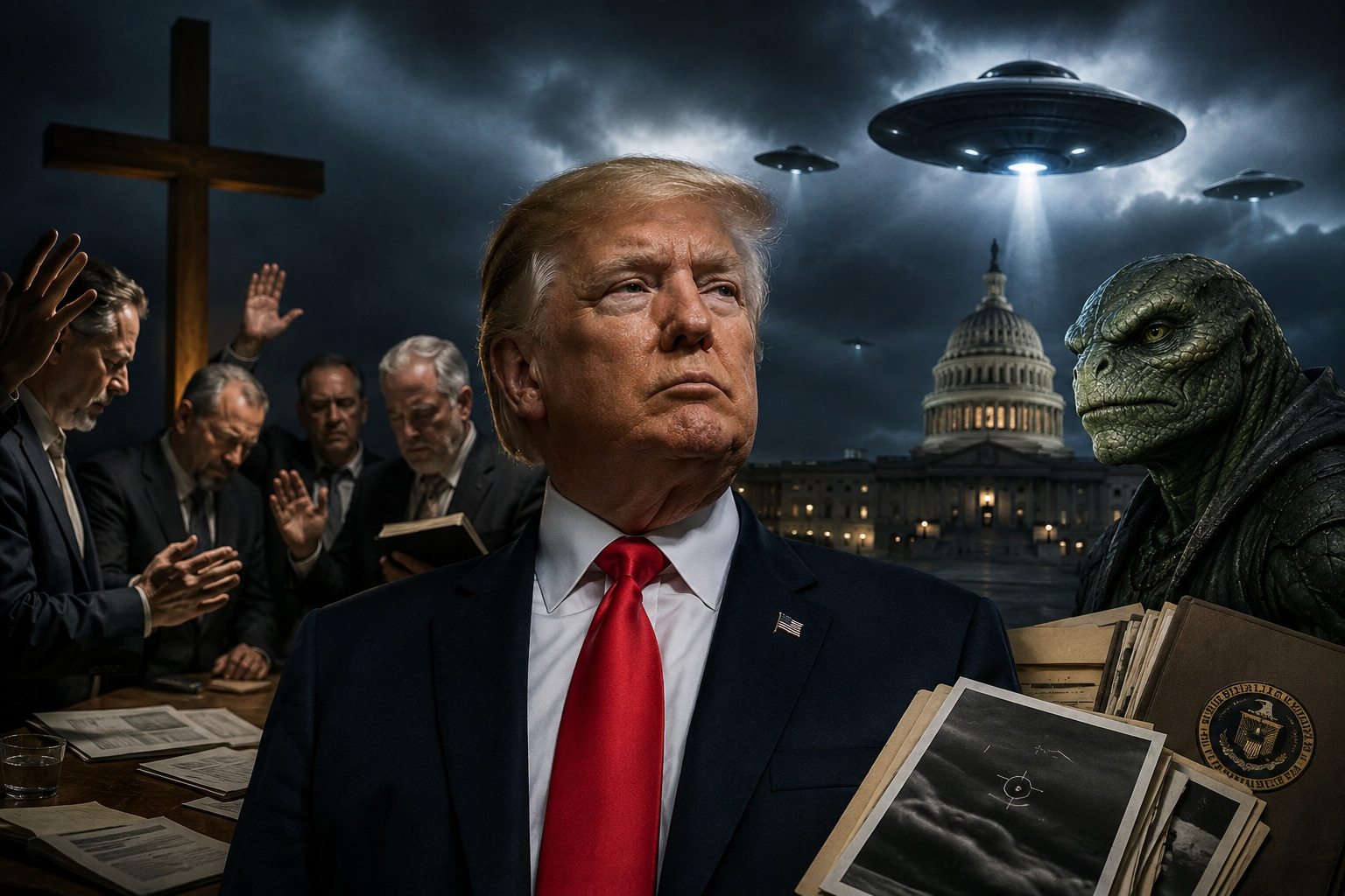 Trump, líderes religiosos e arquivos secretos: o debate sobre OVNIs ganha força nos bastidores dos EUA
